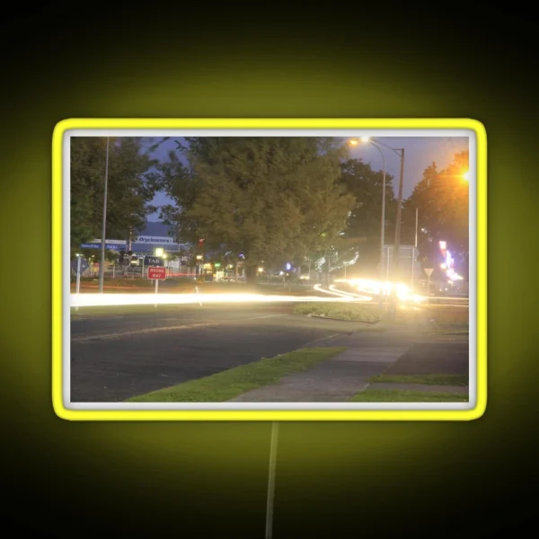 Car Light Trails RGB Neon Sign
