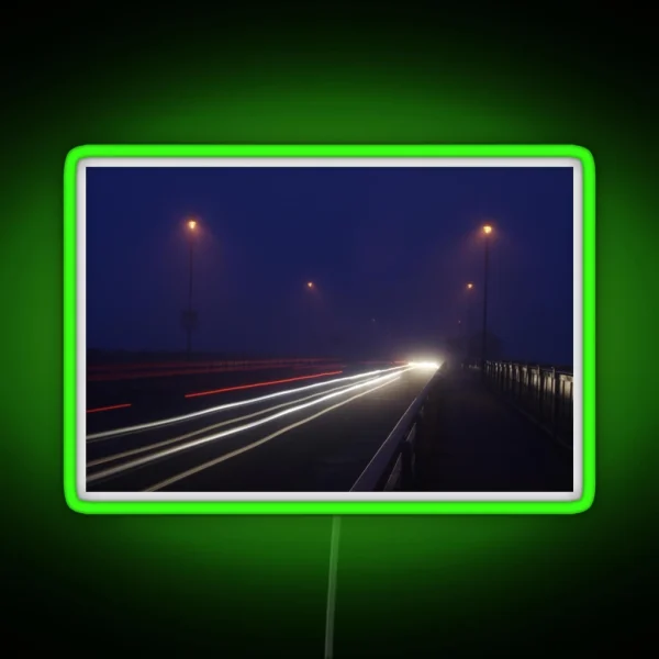 Car Light Trails RGB Neon Sign