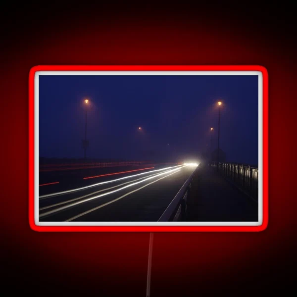 Car Light Trails RGB Neon Sign