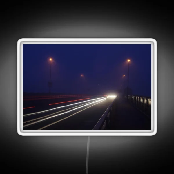 Car Light Trails RGB Neon Sign