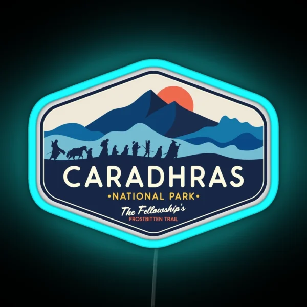 Caradhars National Park The Fellowship S Frostbitten RGB Neon Sign