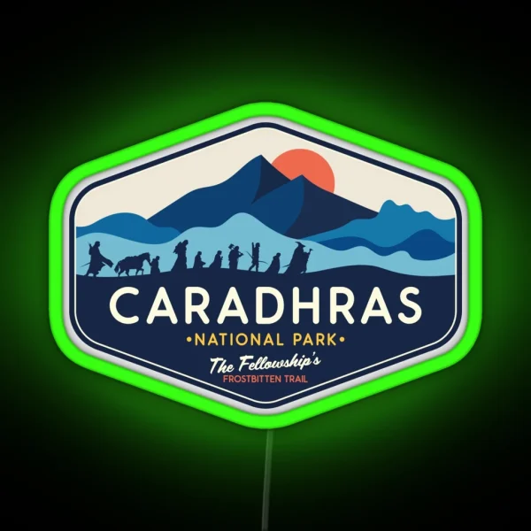 Caradhars National Park The Fellowship S Frostbitten RGB Neon Sign