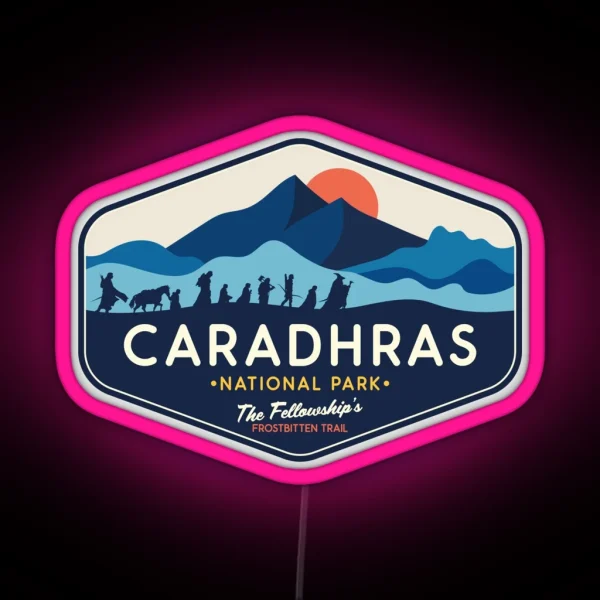 Caradhars National Park The Fellowship S Frostbitten RGB Neon Sign