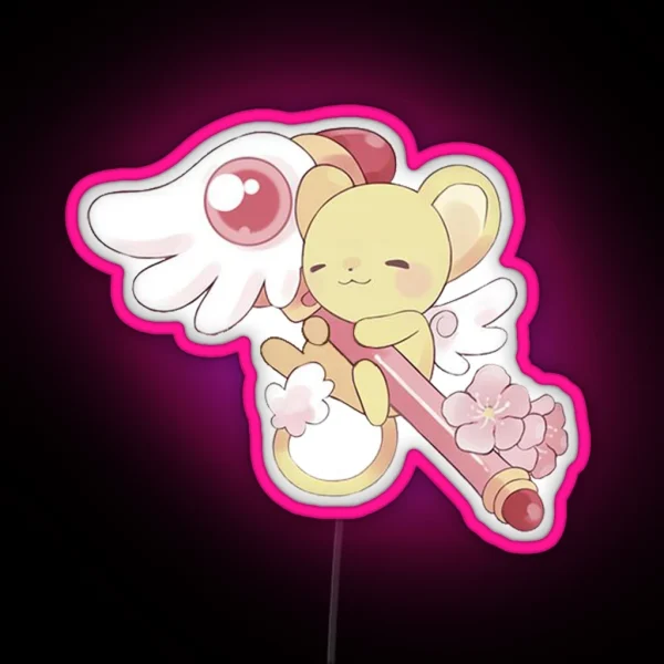 Cardcaptor Sakura Kero And Dreamstaff RGB Neon Sign