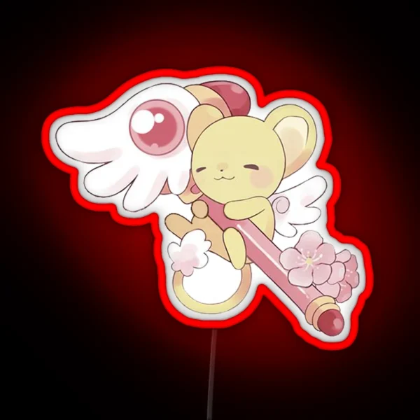 Cardcaptor Sakura Kero And Dreamstaff RGB Neon Sign