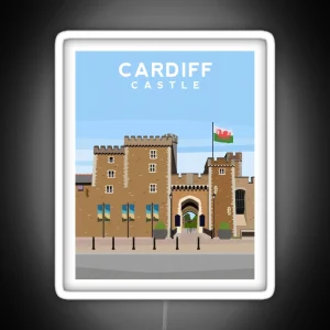 Cardiff Castle South Wales RGB Neon Sign