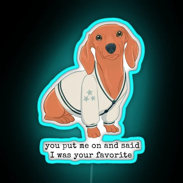 Cardigan Dachshund RGB Neon Sign