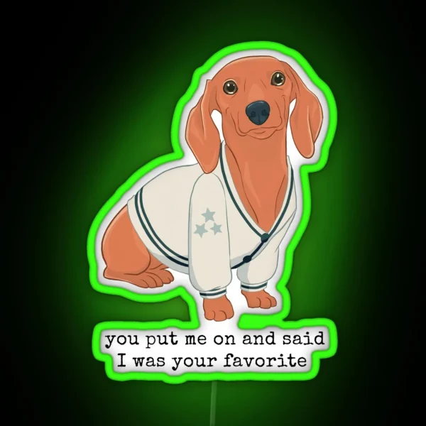 Cardigan Dachshund RGB Neon Sign