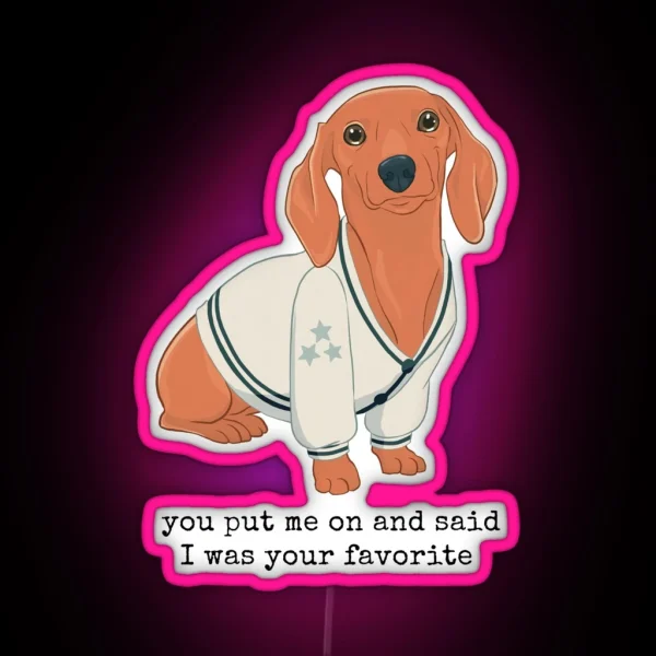 Cardigan Dachshund RGB Neon Sign