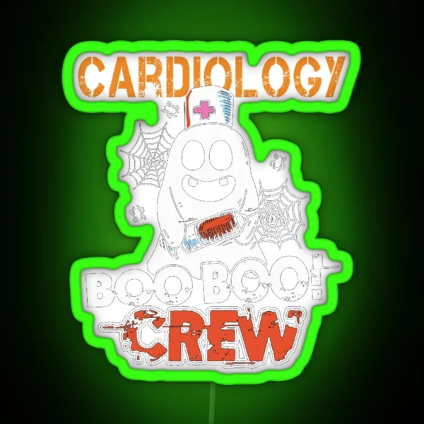 Cardiology Nurse Boo Crew RGB Neon Sign