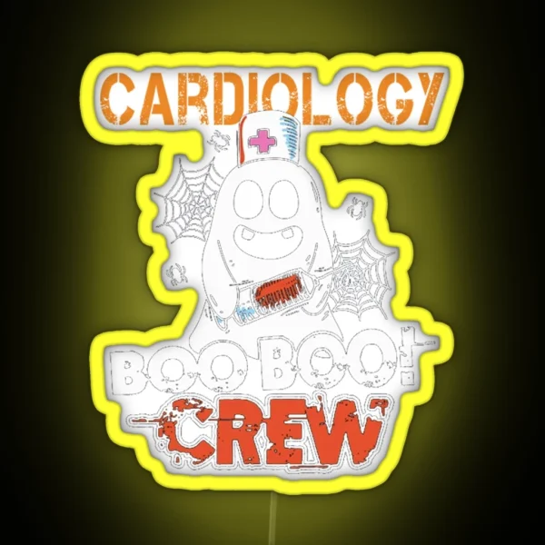 Cardiology Nurse Boo Crew RGB Neon Sign