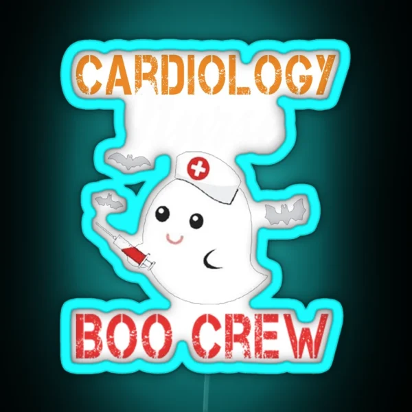 Cardiology Nurse Boo Crew RGB Neon Sign