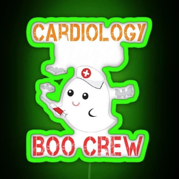 Cardiology Nurse Boo Crew RGB Neon Sign