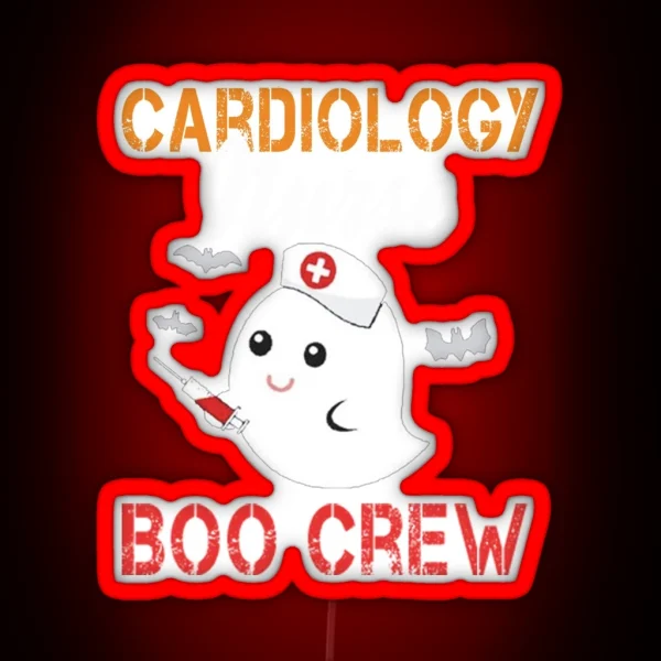Cardiology Nurse Boo Crew RGB Neon Sign