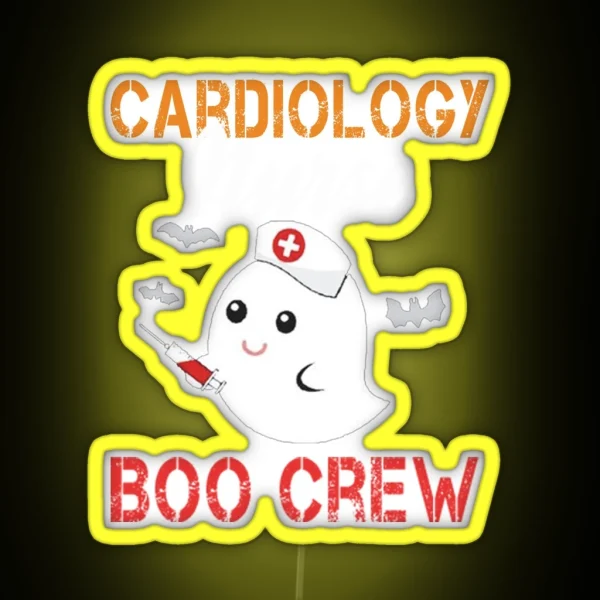 Cardiology Nurse Boo Crew RGB Neon Sign