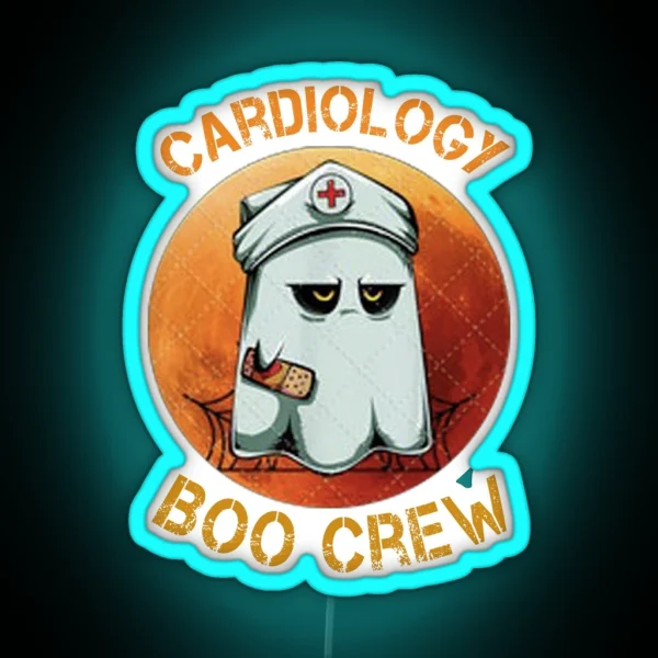 Cardiology Nurse Boo Crew RGB Neon Sign