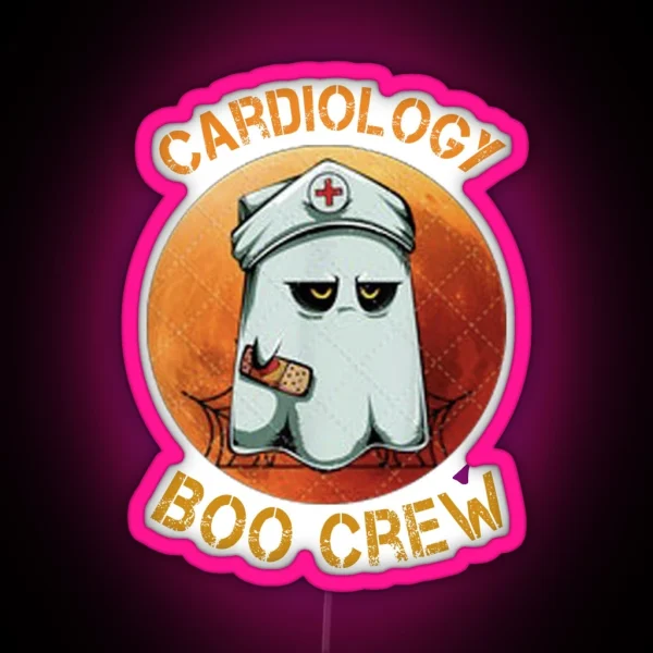 Cardiology Nurse Boo Crew RGB Neon Sign