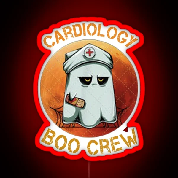 Cardiology Nurse Boo Crew RGB Neon Sign