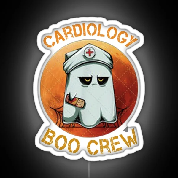 Cardiology Nurse Boo Crew RGB Neon Sign