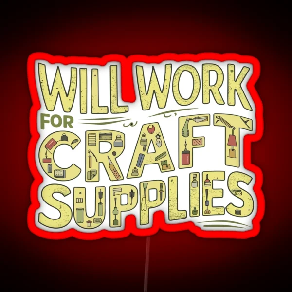 Cardmaker Scrapbooking Cardmaking Kits For Adults RGB Neon Sign