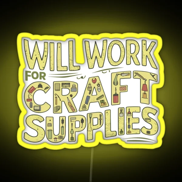Cardmaker Scrapbooking Cardmaking Kits For Adults RGB Neon Sign