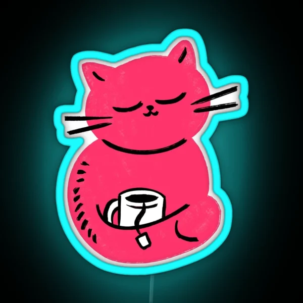 Careless Cat RGB Neon Sign