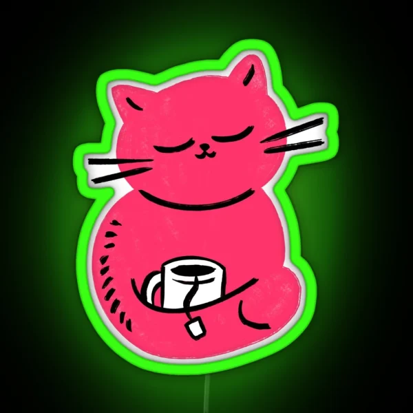 Careless Cat RGB Neon Sign