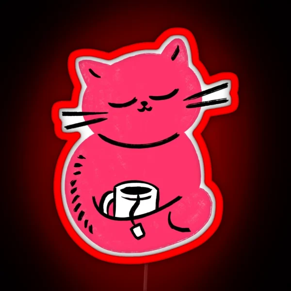 Careless Cat RGB Neon Sign