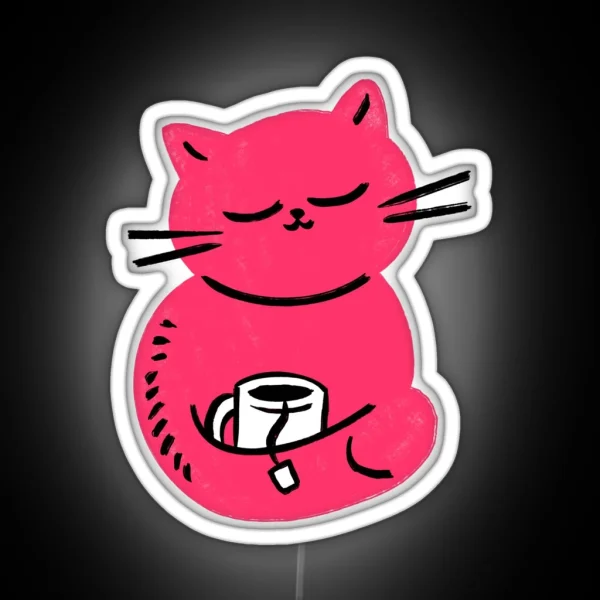 Careless Cat RGB Neon Sign