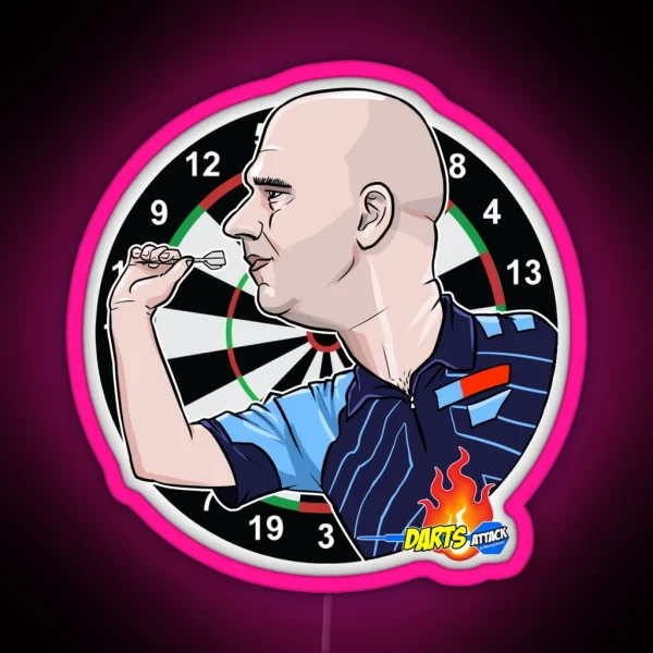 Caricatura Rob Cross RGB Neon Sign