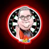 RGB Neon Wall Sign Art - Darts Legend Stephen Bunting Portrayal