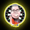 RGB LED Caricature of Professional Darts Player Stephen Bunting Sign