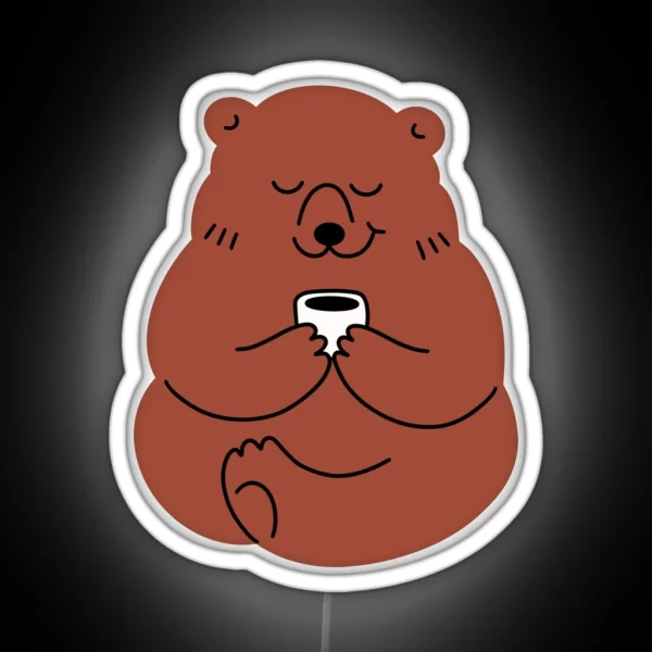 Caring Bear Chamberlain Coffee RGB Neon Sign