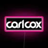 Vibrant RGB Neon Sign Featuring Iconic DJ Carl Cox Logo