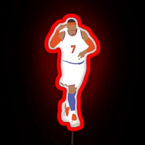 Carmelo Anthony Celebration RGB Neon Sign