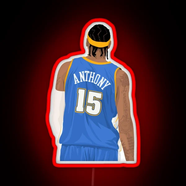 Carmelo Anthony Denver RGB Neon Sign