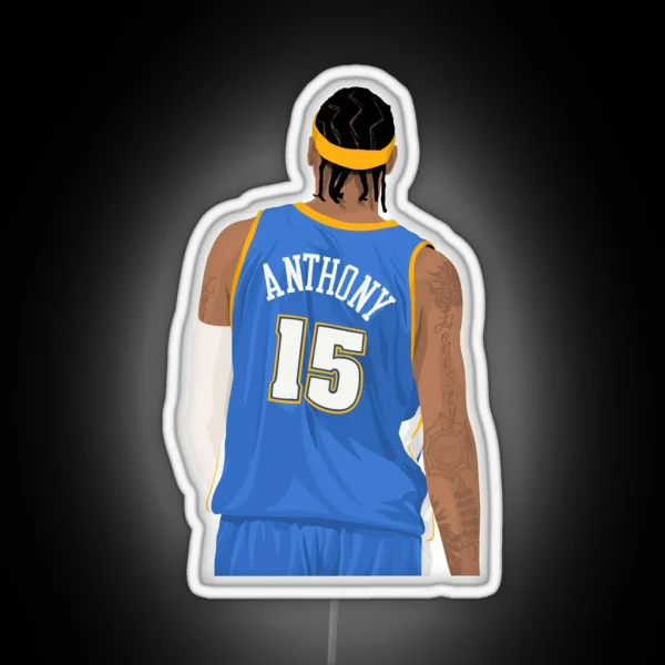 Carmelo Anthony Denver RGB Neon Sign