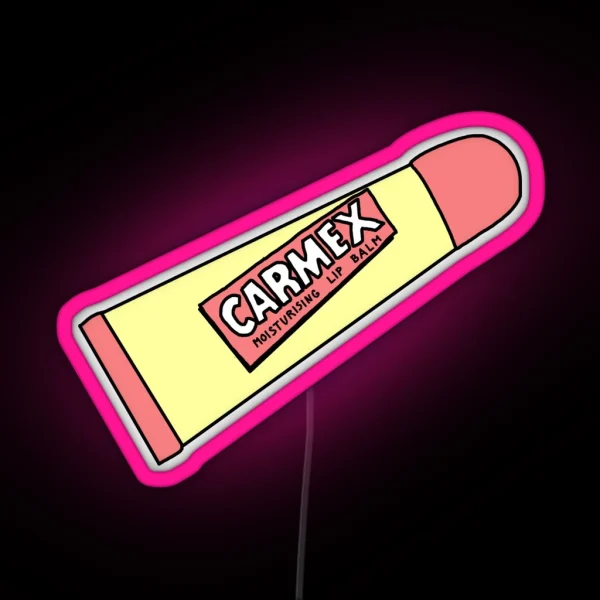 Carmex Pastel Chapstick RGB Neon Sign