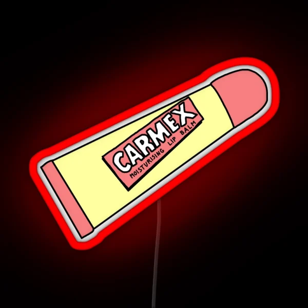 Carmex Pastel Chapstick RGB Neon Sign