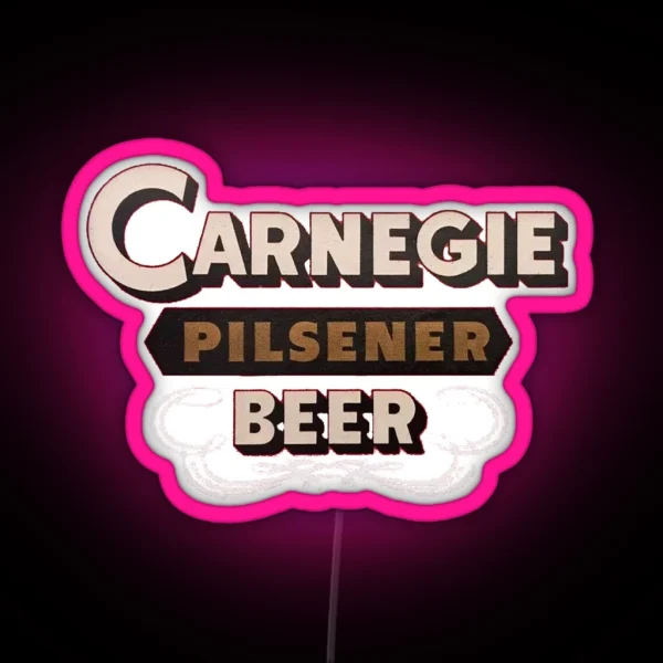 Carnegie Pilsener Beer Chartiers Valley Brewing Carnegie Pennsylvania RGB Neon Sign