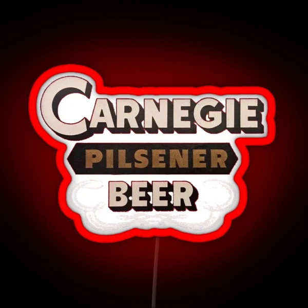 Carnegie Pilsener Beer Chartiers Valley Brewing Carnegie Pennsylvania RGB Neon Sign