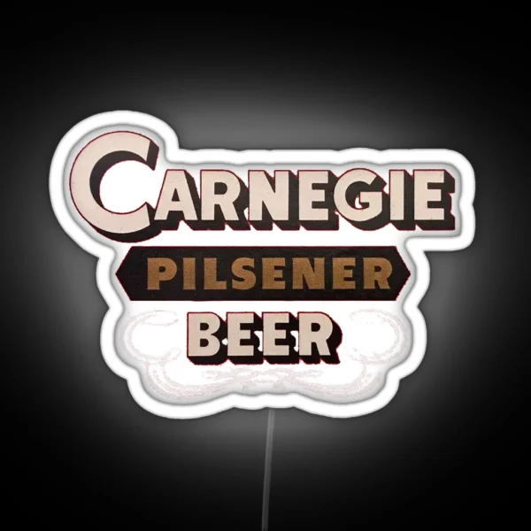 Carnegie Pilsener Beer Chartiers Valley Brewing Carnegie Pennsylvania RGB Neon Sign