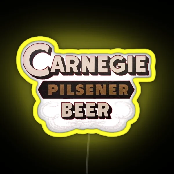 Carnegie Pilsener Beer Chartiers Valley Brewing Carnegie Pennsylvania RGB Neon Sign