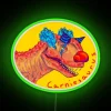 Vibrant Carnivalesque LED Sign with RGB Color Changing Neon Lighting Effects