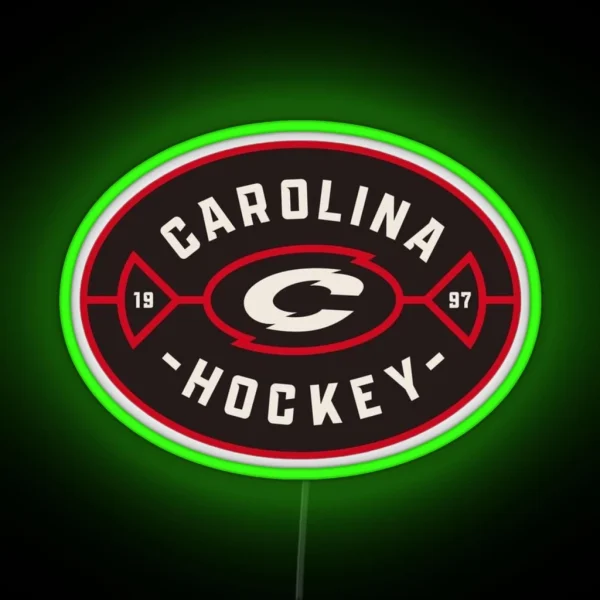 Carolina Hurricanes Hockey RGB Neon Sign