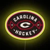 Colorful Carolina Hurricanes hockey team logo neons lights for decoration