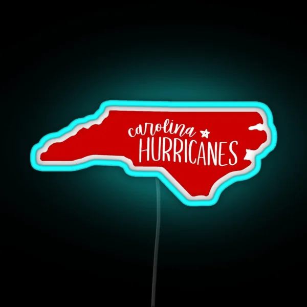 Carolina Hurricanes RGB Neon Sign