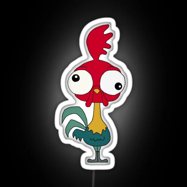 Cartoon Chicken RGB Neon Sign