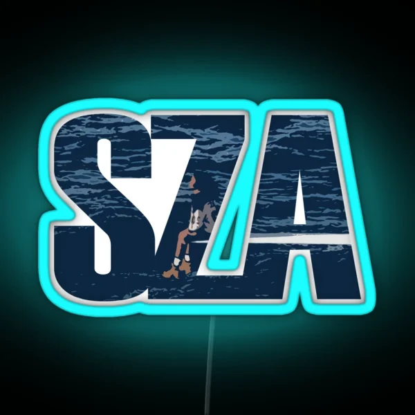 Cartoon SOS RGB Neon Sign