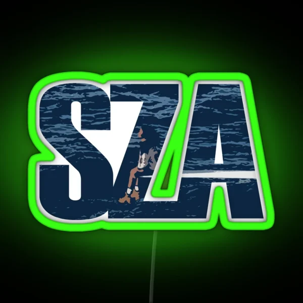Cartoon SOS RGB Neon Sign